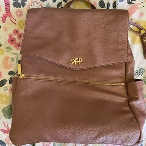 Freshly Picked diaper bag in Heather color.